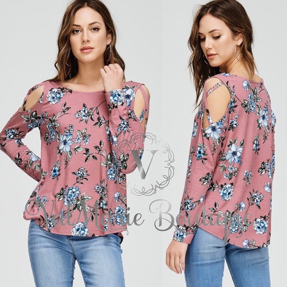 Mauve Floral Top - Picture 3 of 7